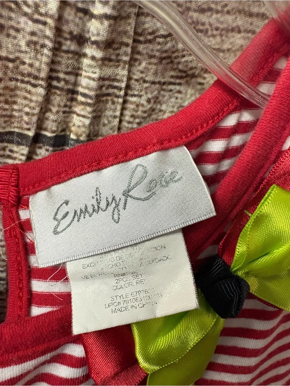 😍Emily Rose Red and Green Watermelon Tutu Dress size 8